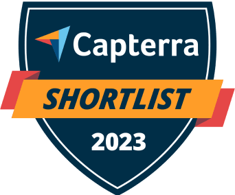 Insignia de finalista de Capterra en 2022
