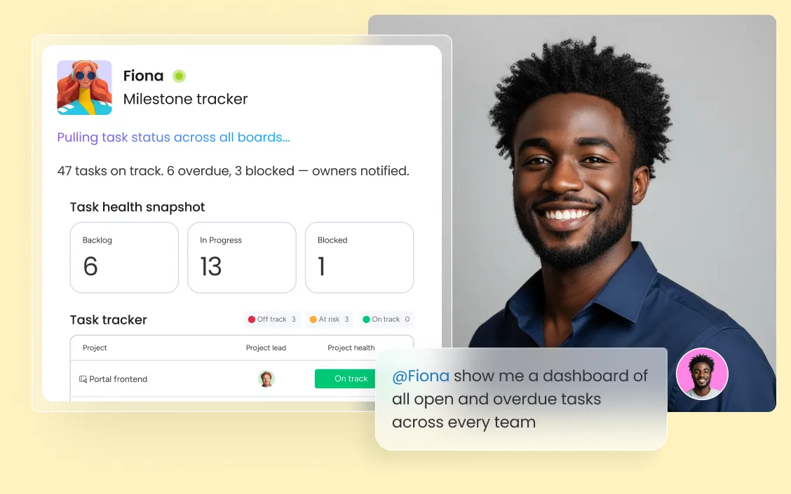 real time task tracking across teams with monday.com