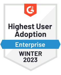 Highest user adoption enterprise winter 2023