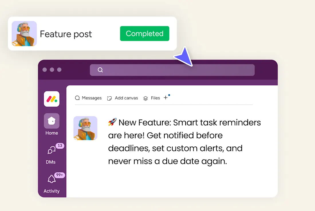 build Feature Launch Agent in monday.com
