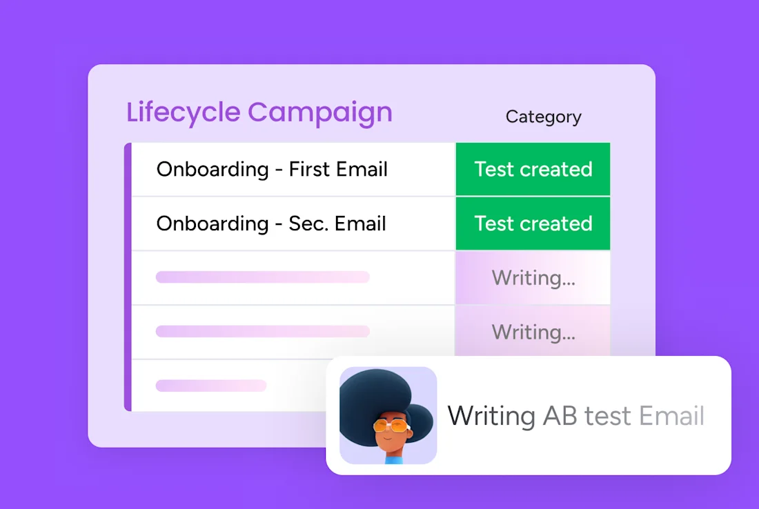 build Lifecycle Campaign Testing Agent in monday.com