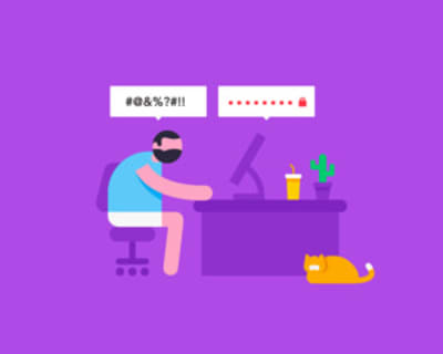 animated man and cat