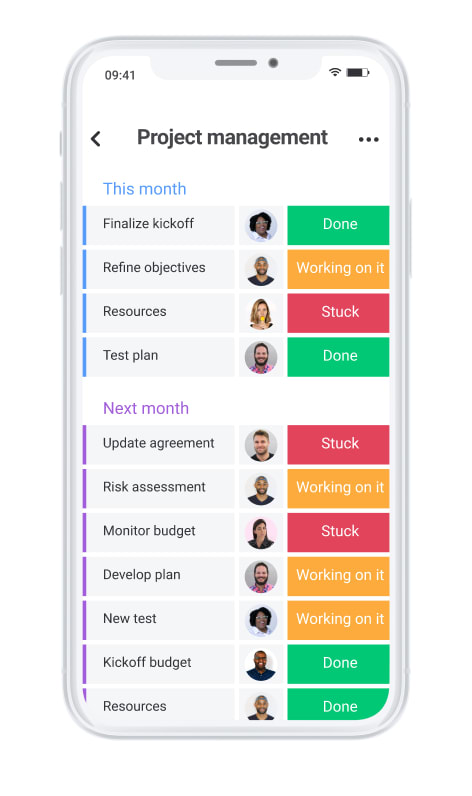 Mobile board project management
