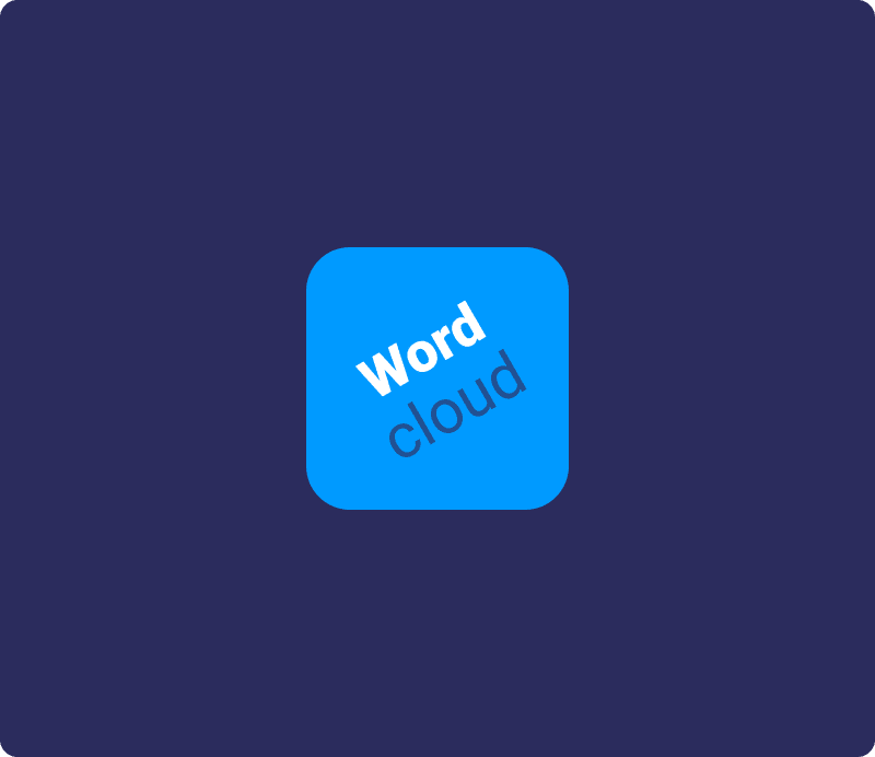 Wordcloud monday app logo