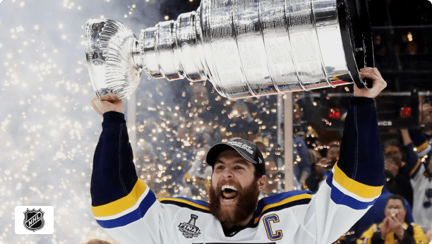 Stanley Cup winner with NHL logo
