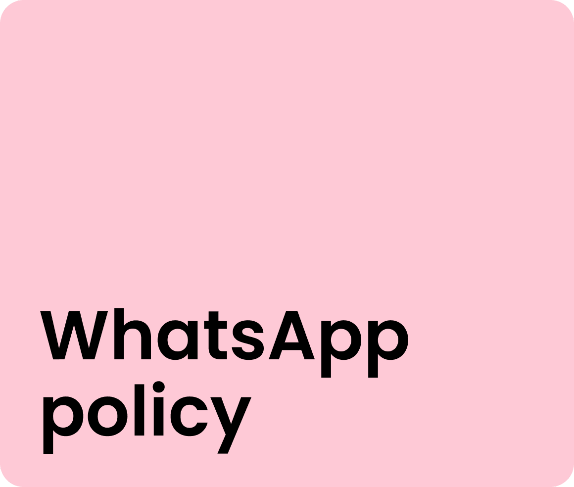 WhatsApp policy