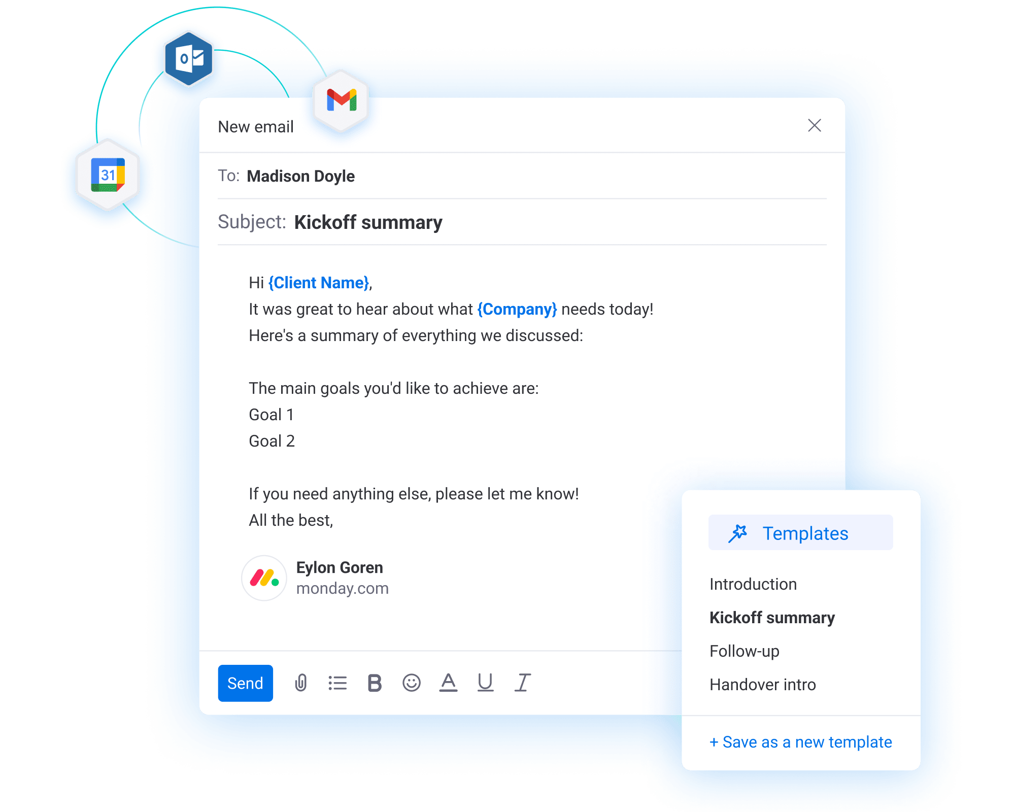 side by side mail integrations