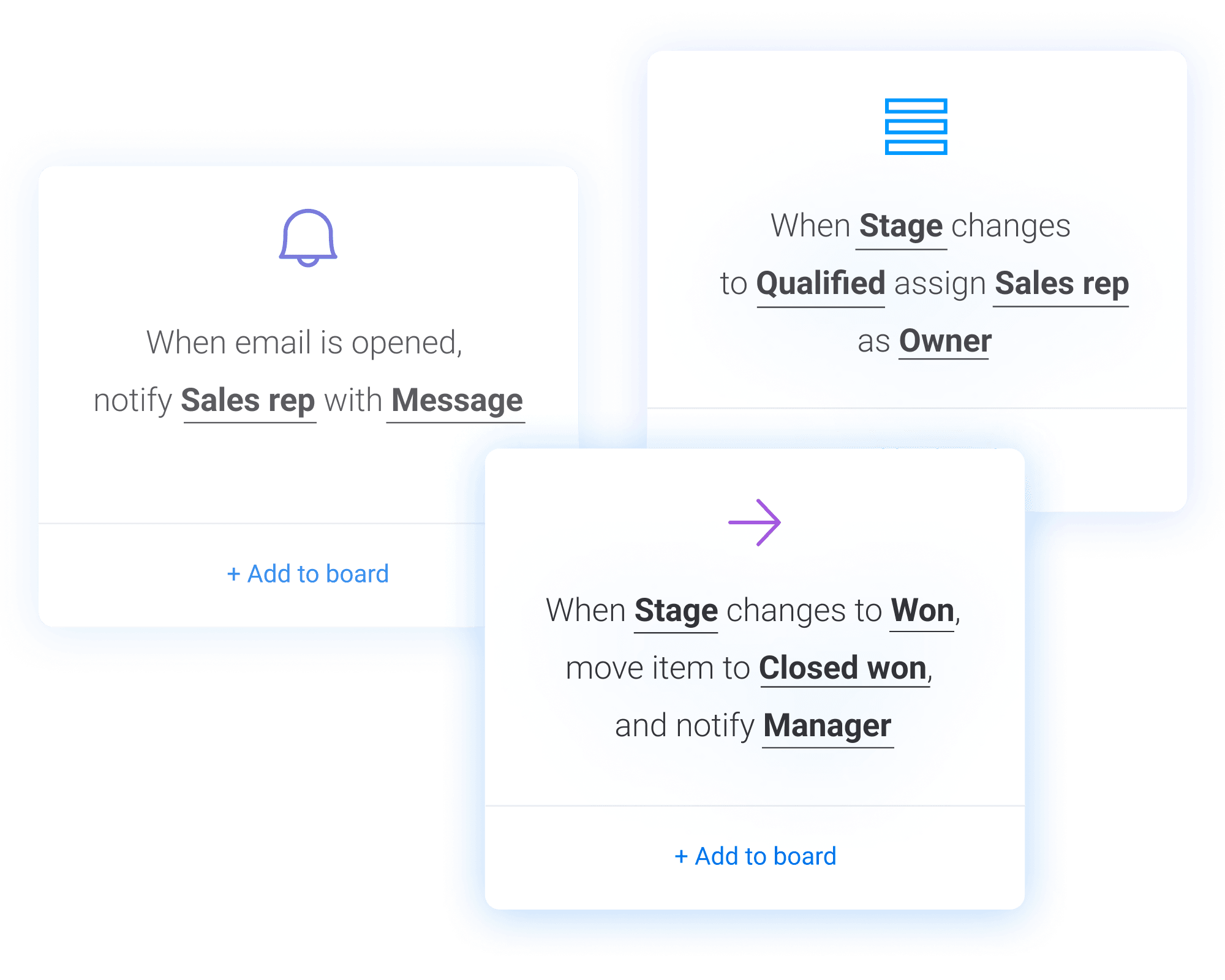 monday sales CRM - life insurance CRM example