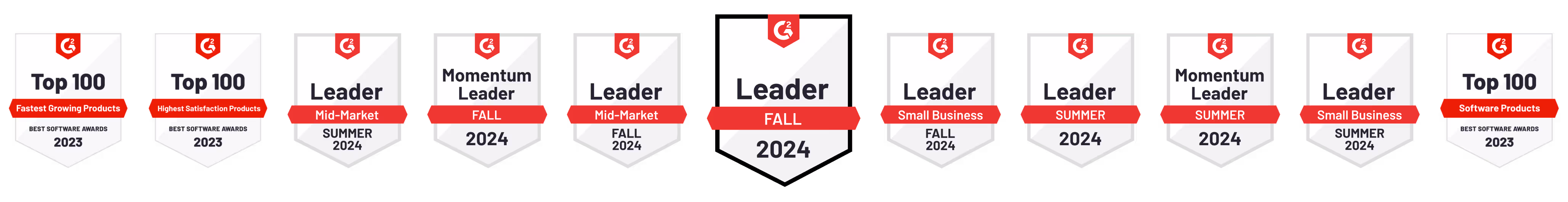 G2 Fall 2024 CRM Report Badges Desktop