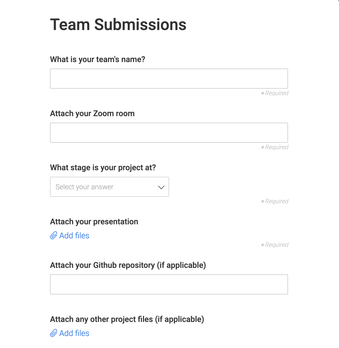 Hackathon Submissions