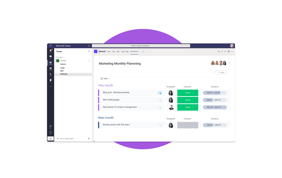 Microsoft Teams integration with