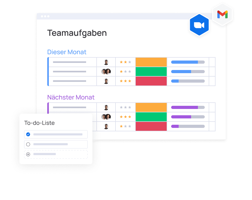 Team tasks DE