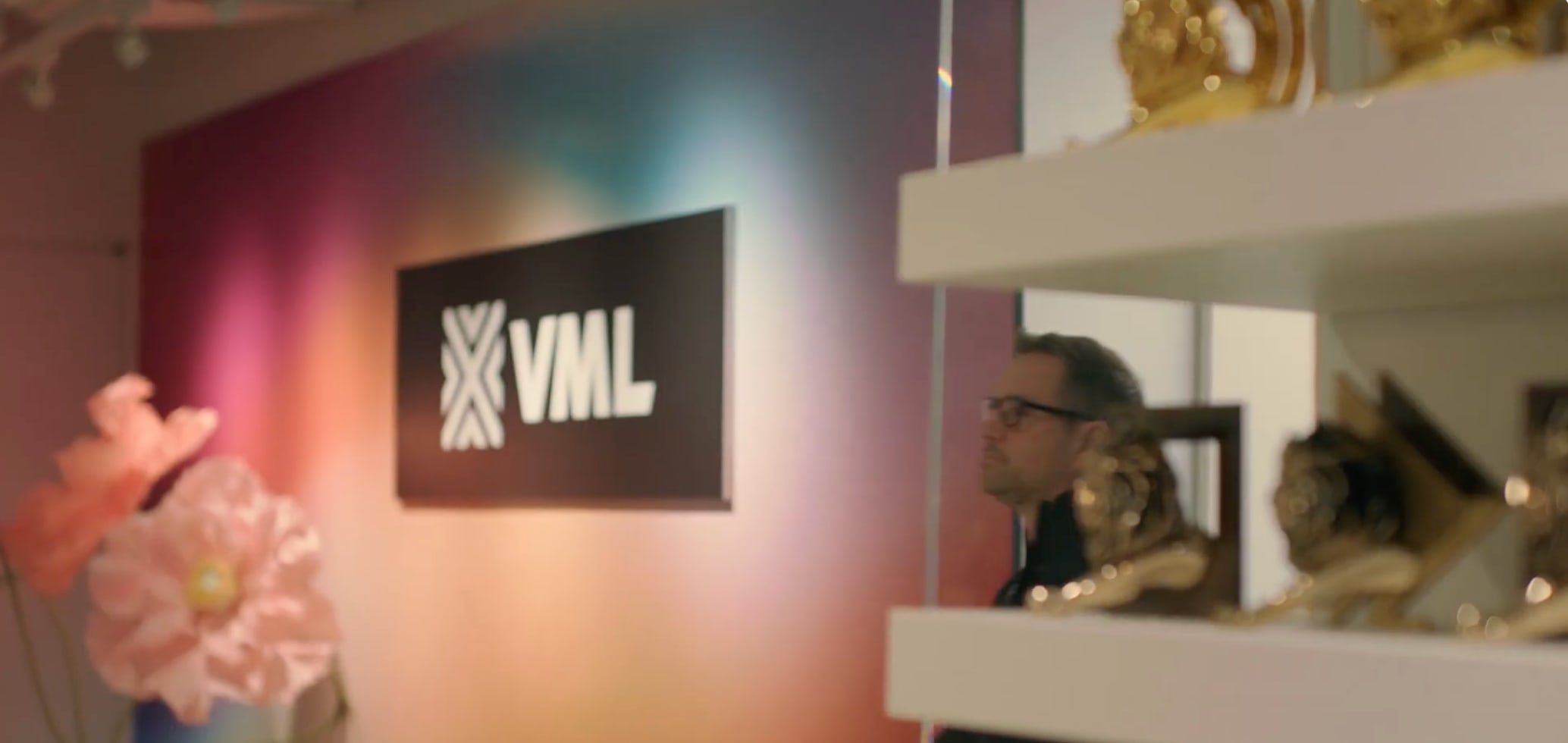 Customer testimonial background — VML office interior