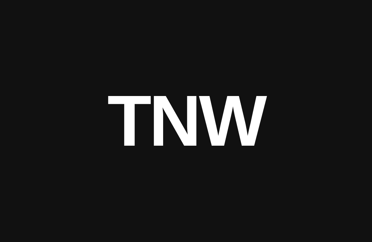 TNW wordmark in white on a black background