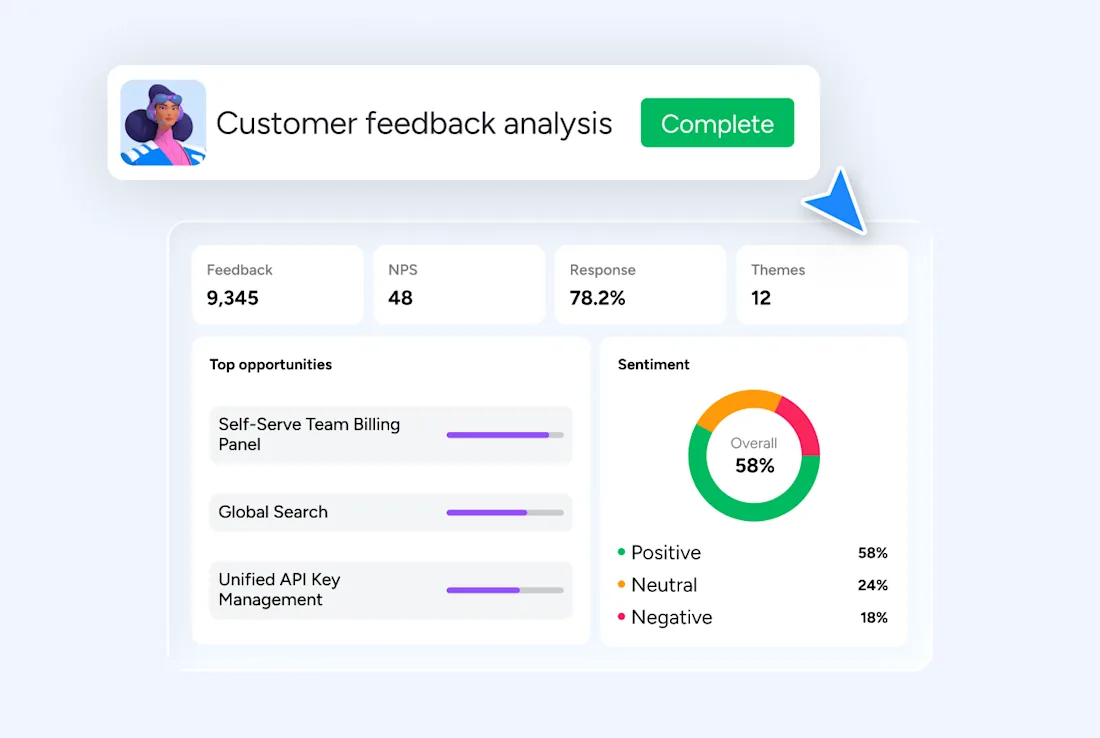 build Voice of customer agent in monday.com