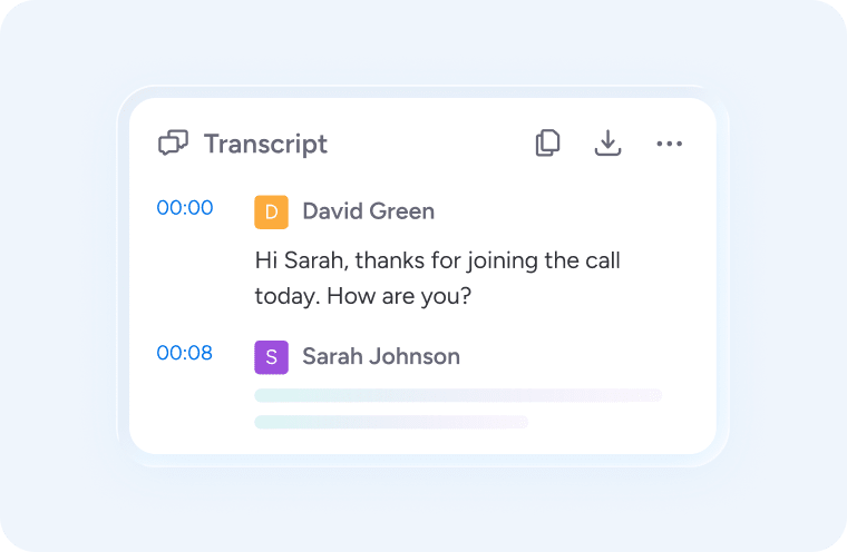 During the meeting - live transcript