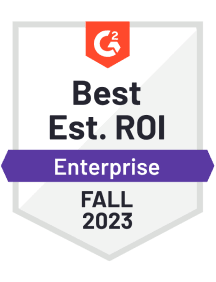 Best estimated ROI enterprise fall 2023