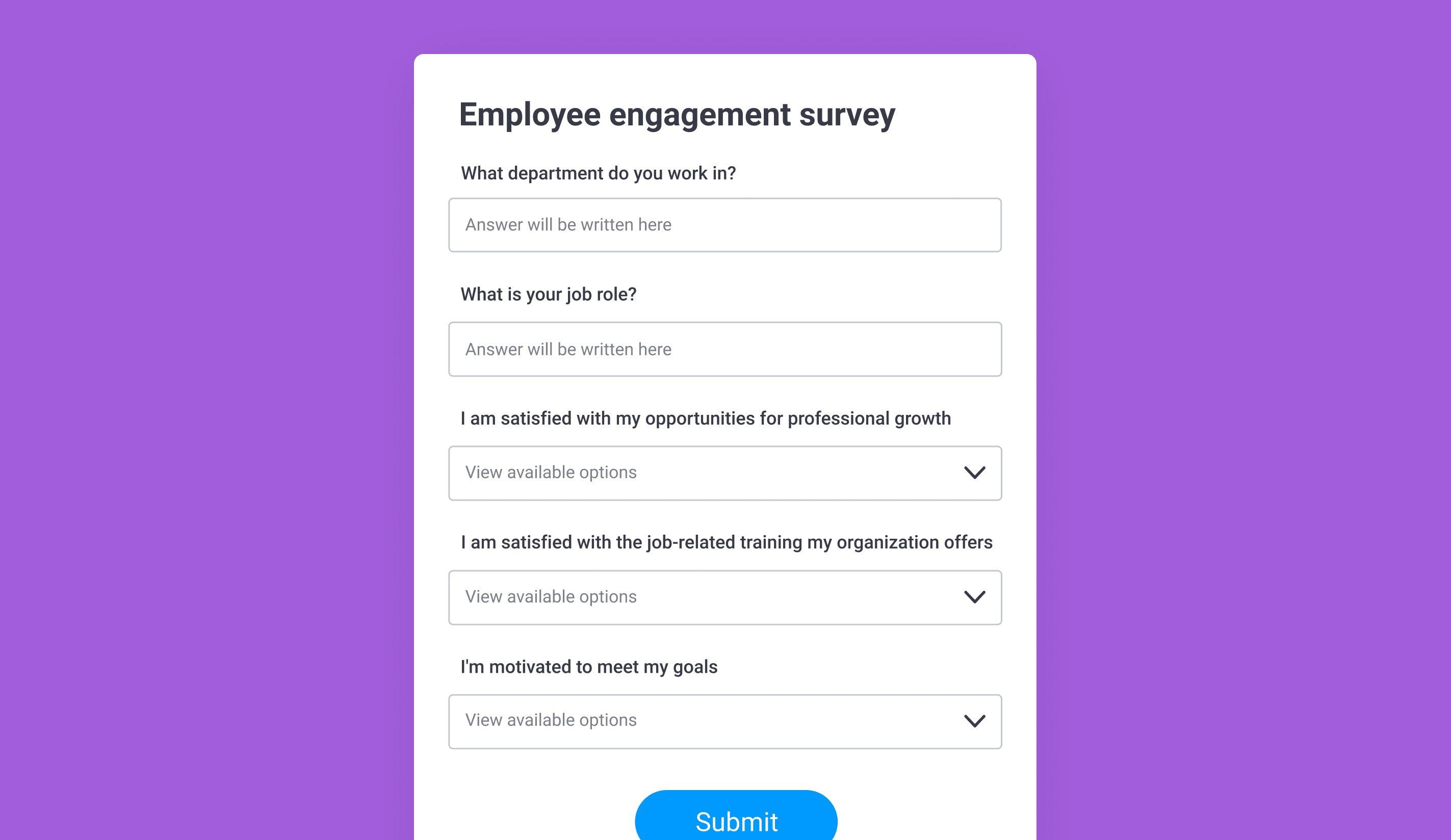 employee engagement survey first