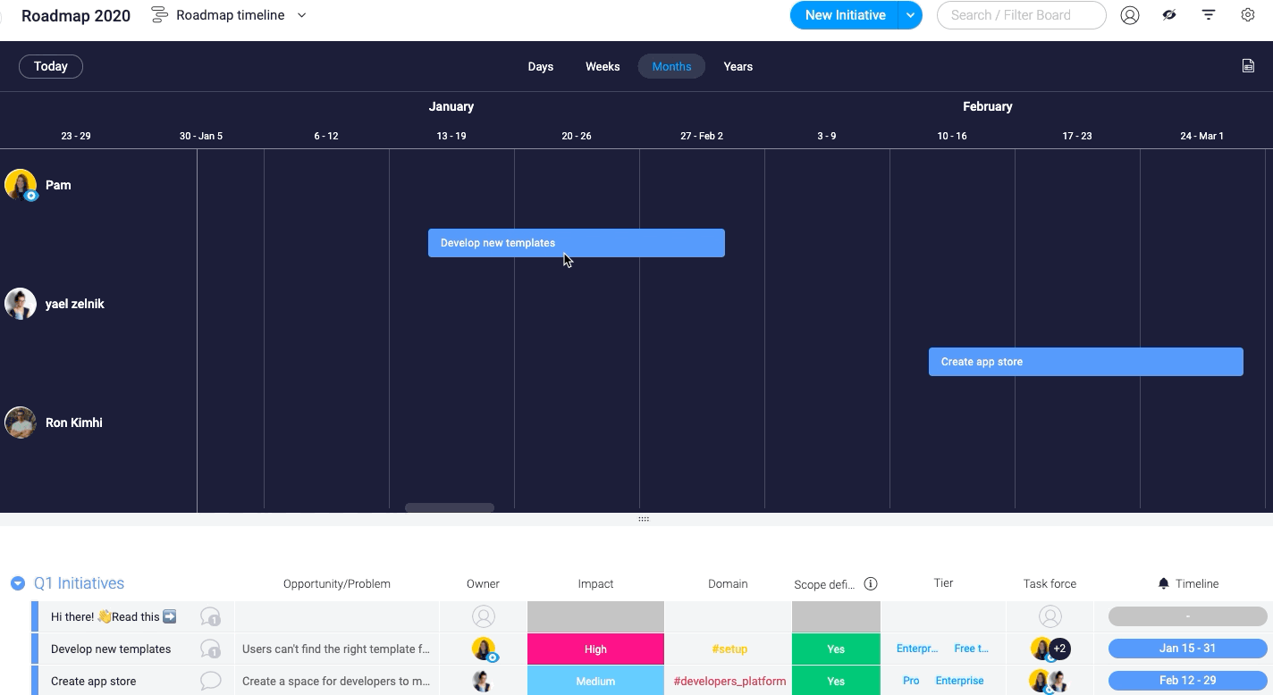 Track your timelines