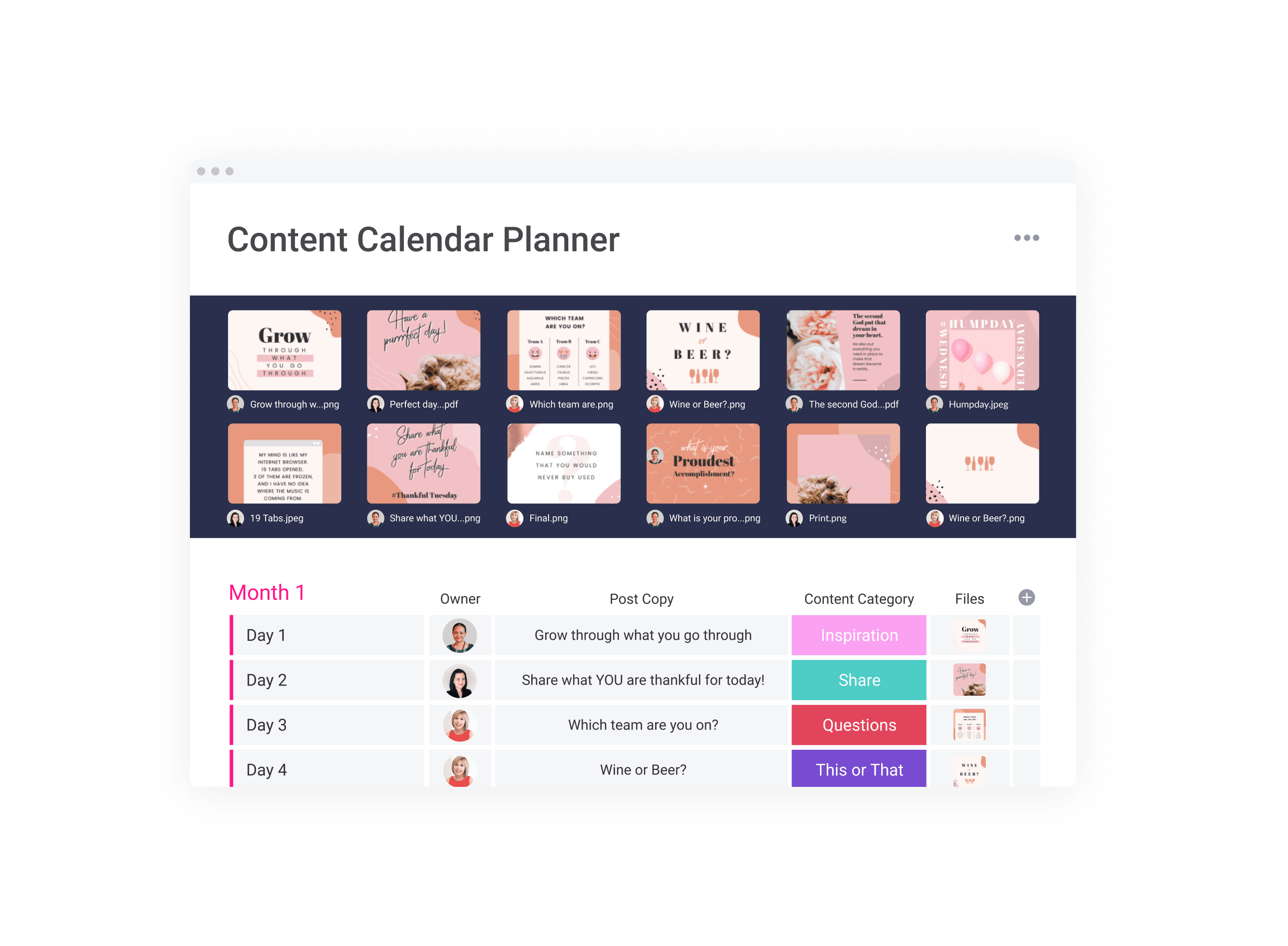 Jegyzetf zet tel F nyes Social Media Planning Calendar Template 