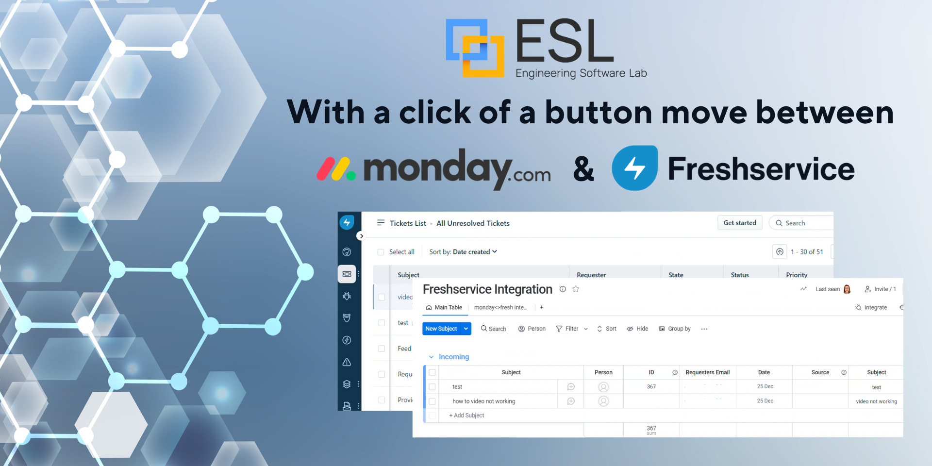 FreshService Integration • apps for monday.com