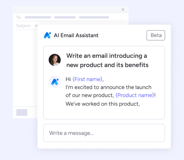 monday AI assistant   Sales email composer
