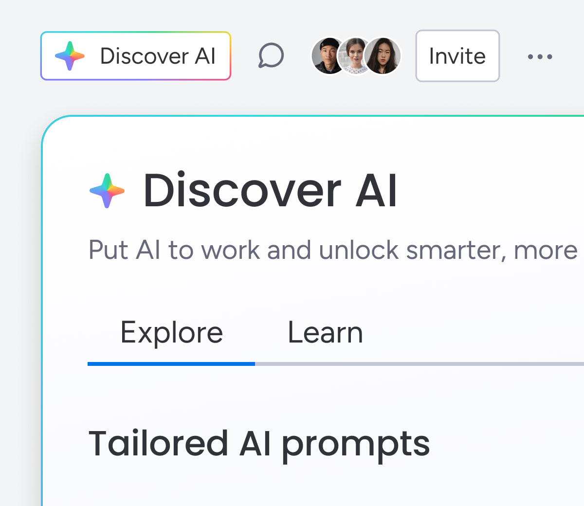 Discover AI Get a quick start with AI capabilities