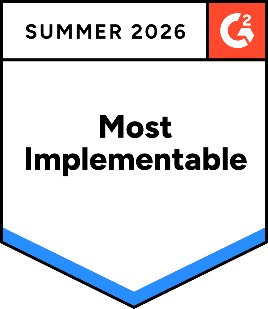 G2 Summer 2026 Most Implementable