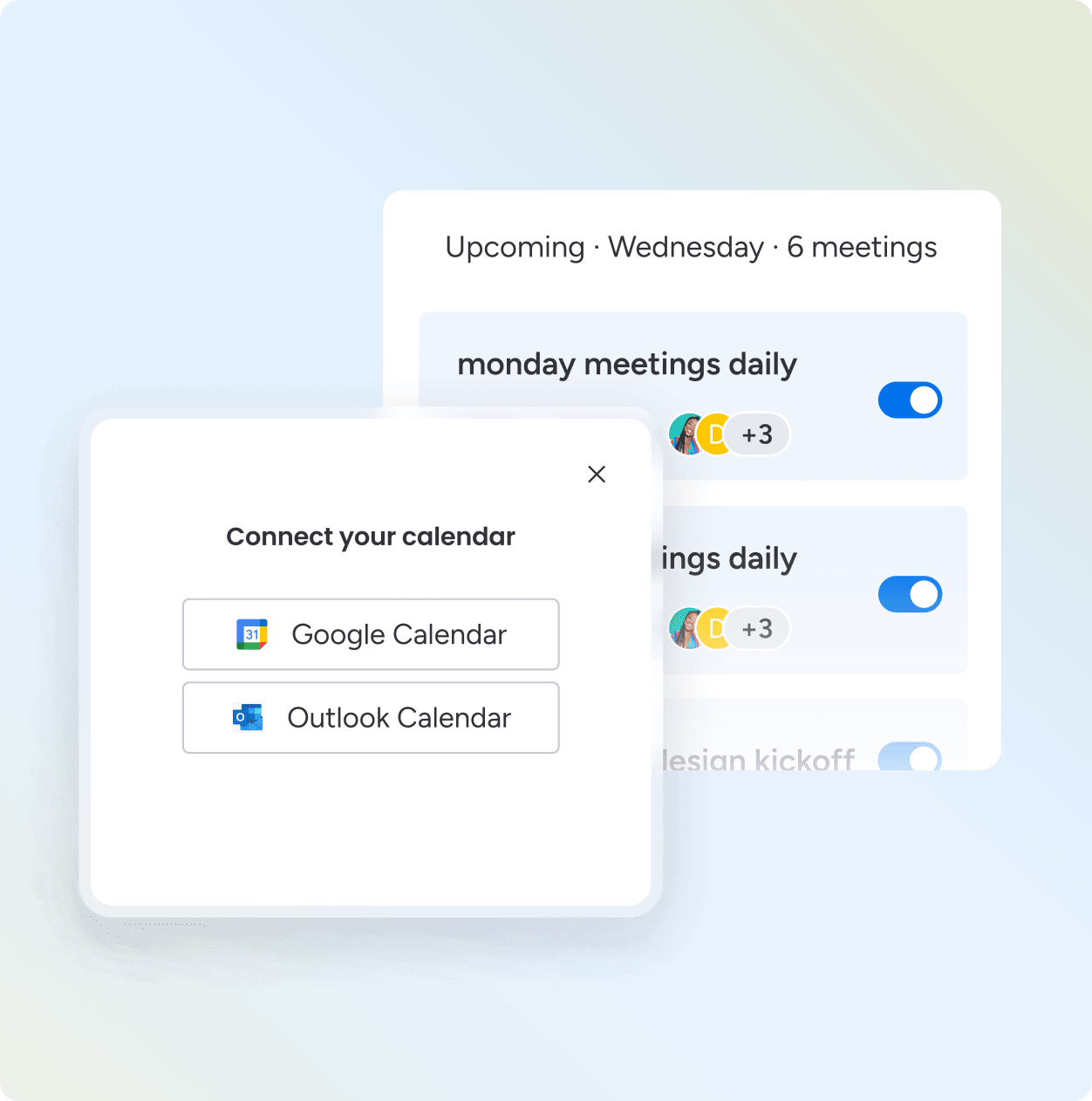 Before a meeting