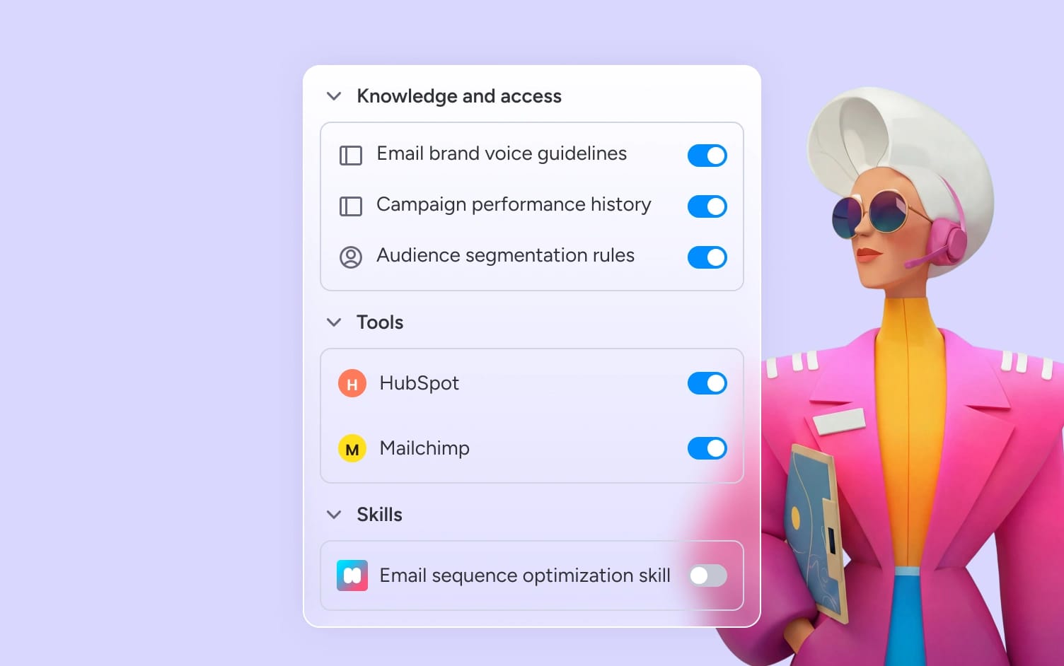 email marketing workflow connected to campaigns monday.com