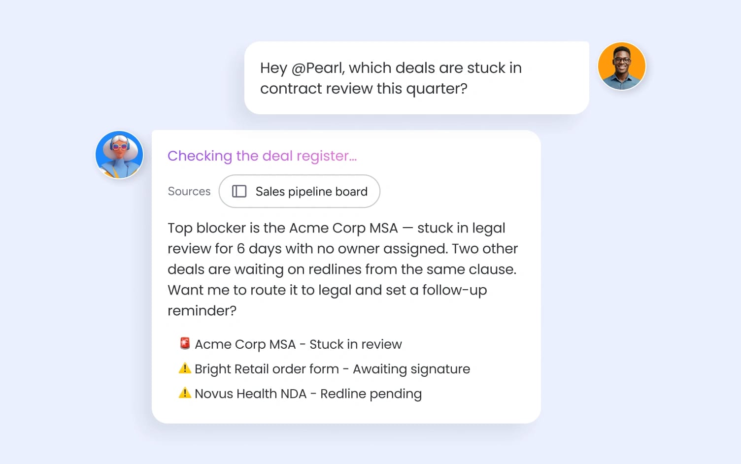 sales team approving contracts faster on monday.com
