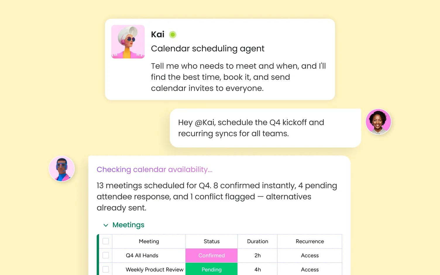 ai interview scheduling coordination on monday.com