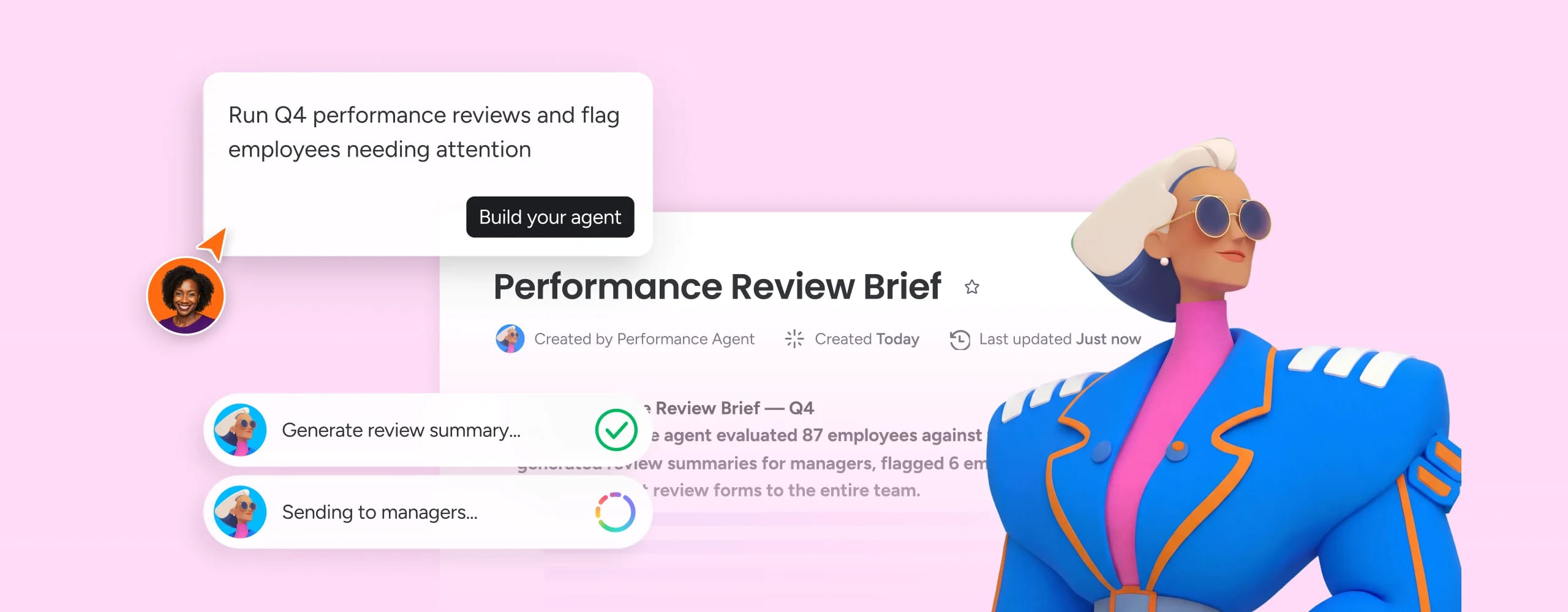 ai performance management software on monday.com