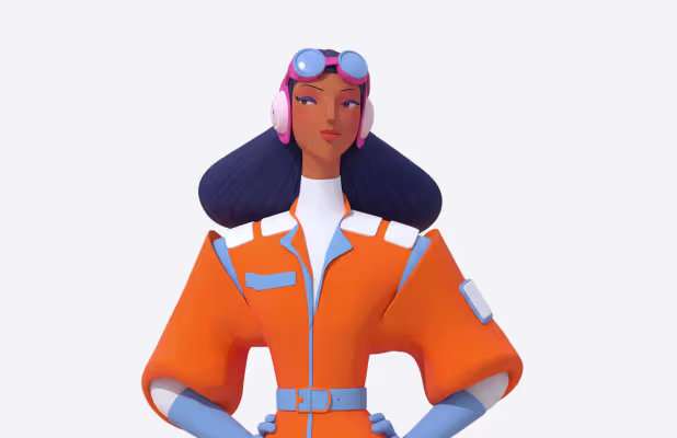 character jumpsuit orange